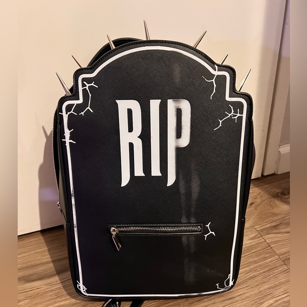 Vampire Freak Black Spiked RIP Backpack